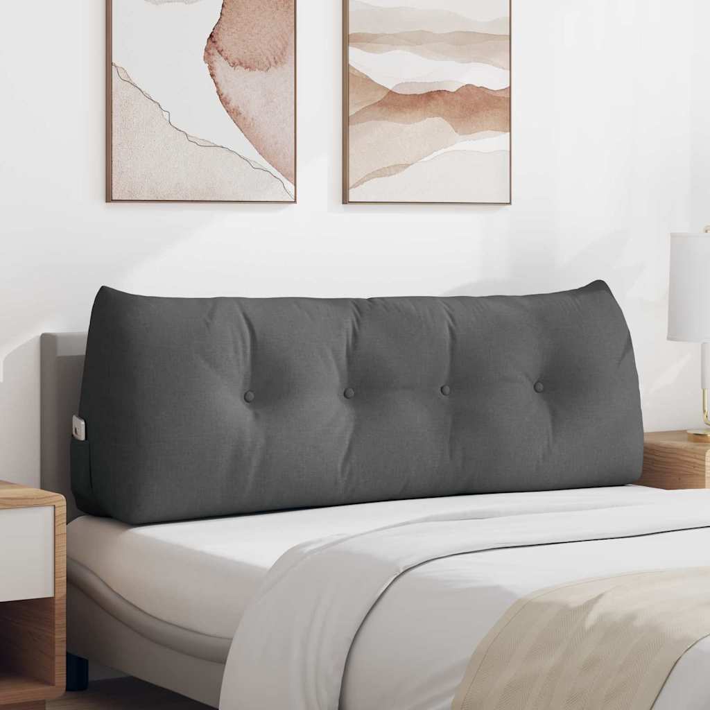 Vidaxx coussin de dossier gris foncé 140 x 24 x 50 cm tissu