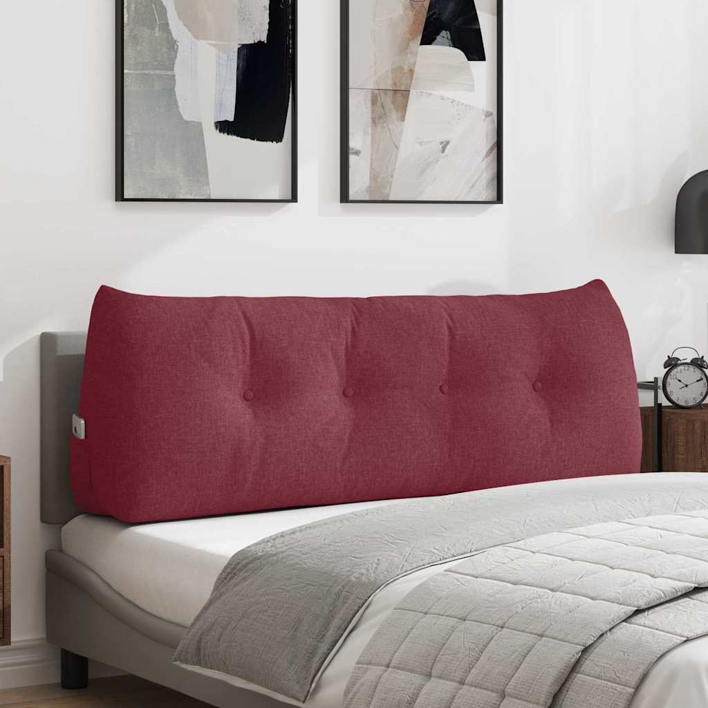 Vidaxx coussin de dossier rouge vin 140 x 24 x 50 cm tissu