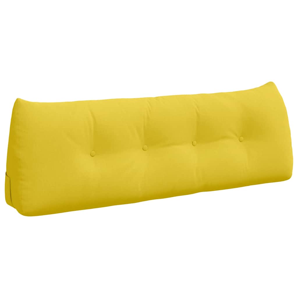 Vidaxx coussin de dossier jaune clair 140 x 24 x 50 cm tissu