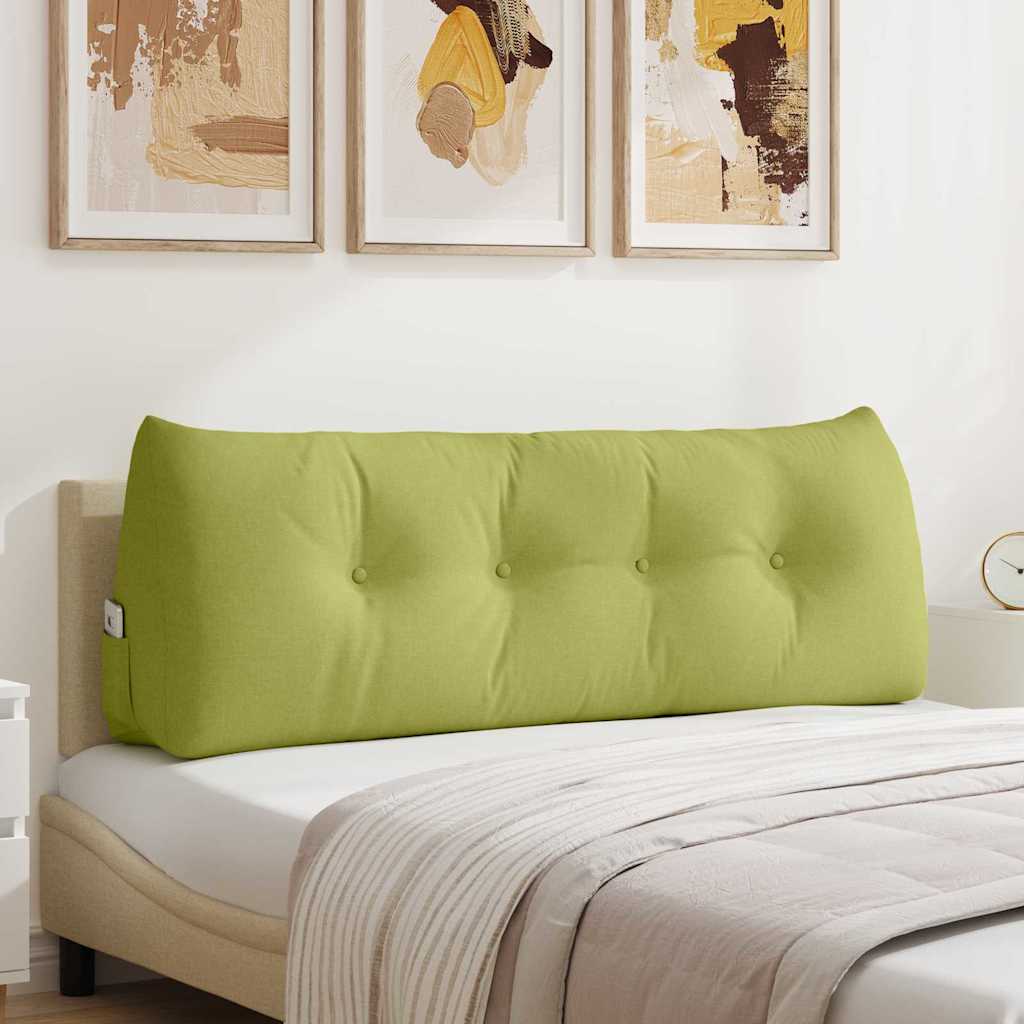 VidaXL coussin de dossier vert clair 140 x 24 x 50 cm tissu