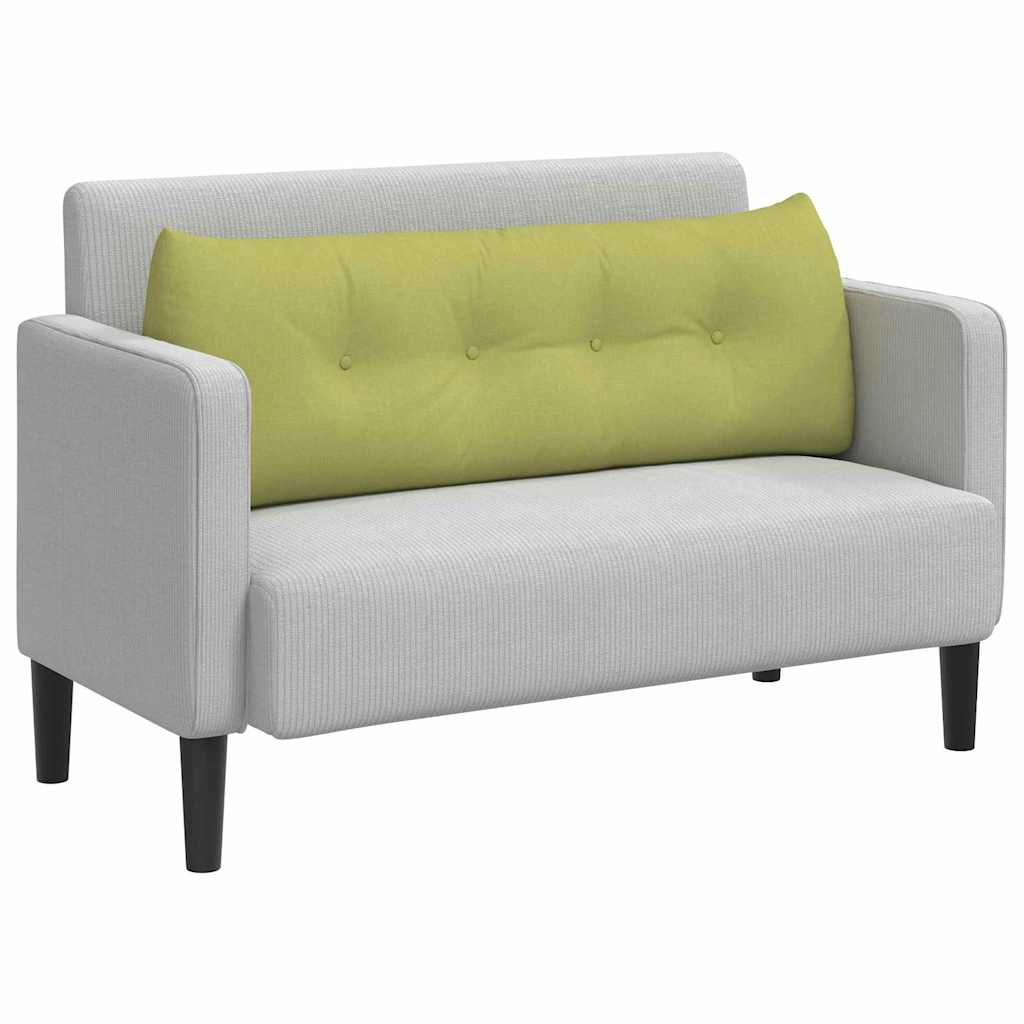 VidaXL coussin de dossier vert clair 140 x 24 x 50 cm tissu