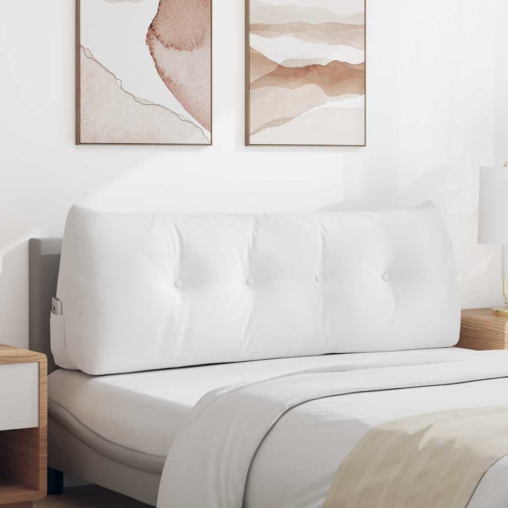 VidaXL coussin de dossier blanc 140 x 24 x 50 cm tissu