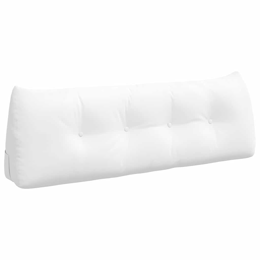 VidaXL coussin de dossier blanc 140 x 24 x 50 cm tissu