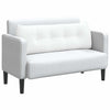 VidaXL coussin de dossier blanc 140 x 24 x 50 cm tissu