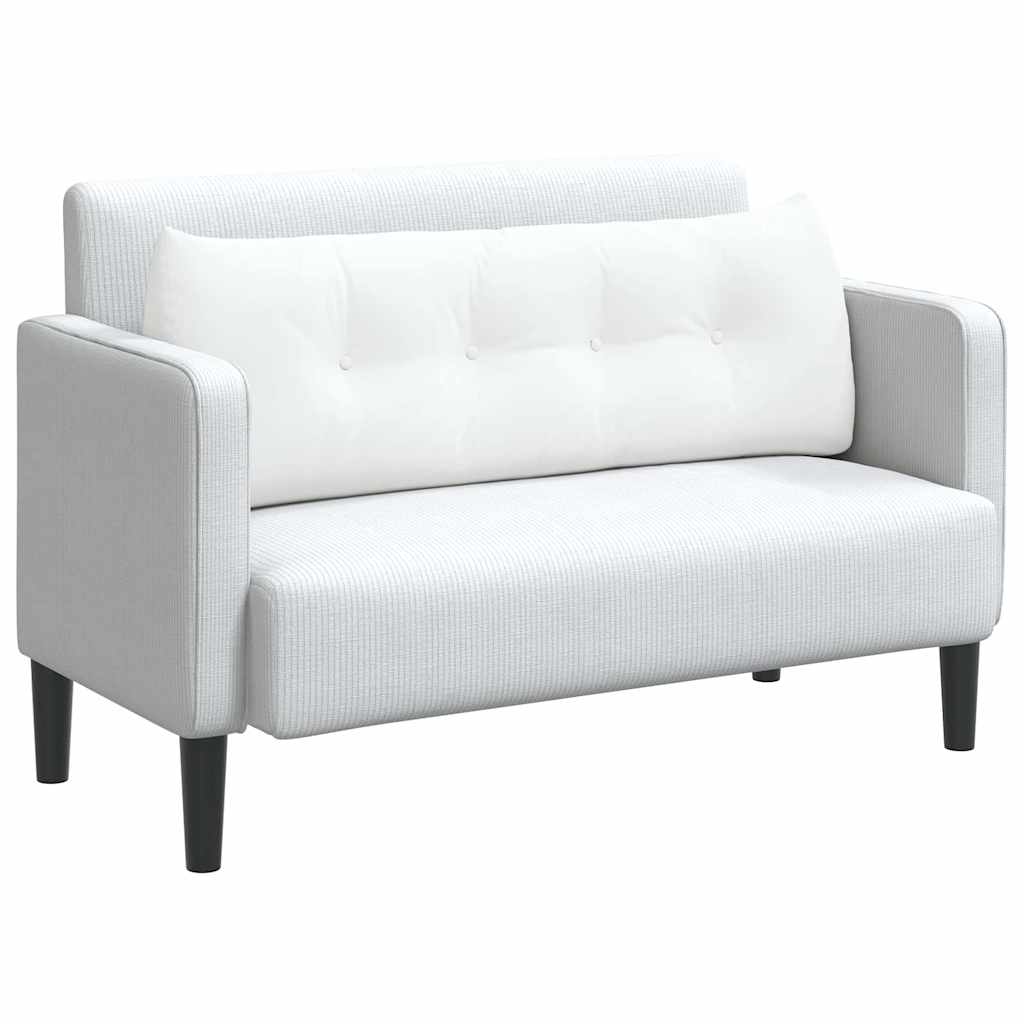 VidaXL coussin de dossier blanc 140 x 24 x 50 cm tissu