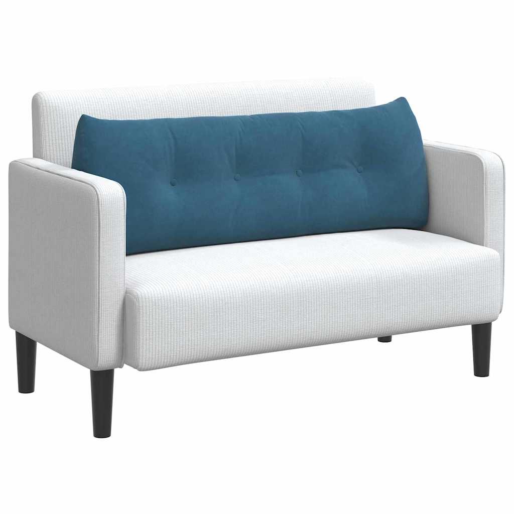 Vidaxx coussin de dossier bleu 140 x 24 x 50 cm velours