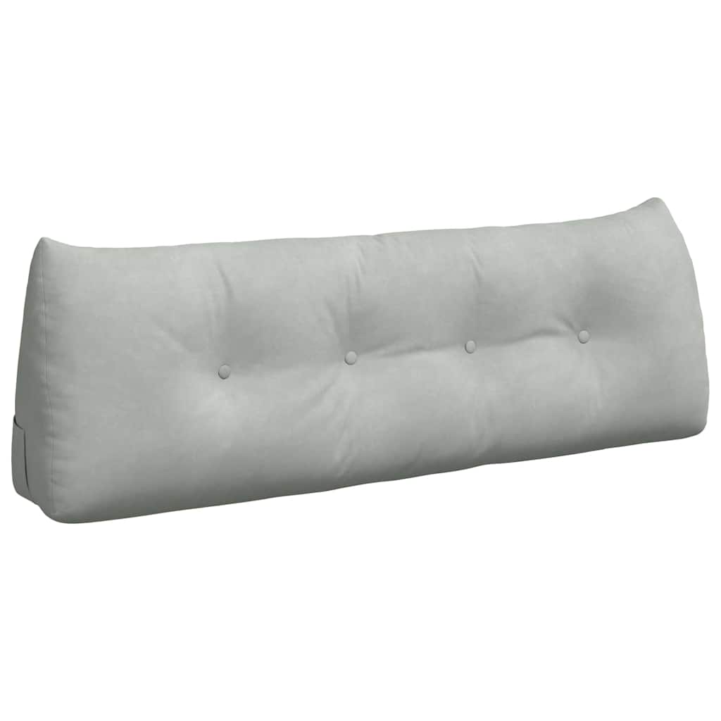 Vidaxx coussin de dossier gris clair 140 x 24 x 50 cm velours