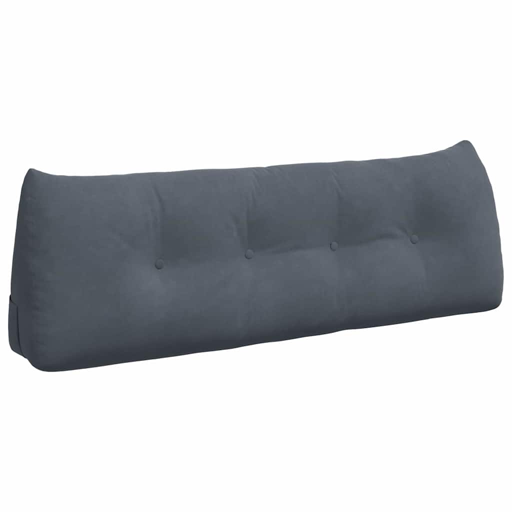 Vidaxx coussin de dossier gris foncé 140 x 24 x 50 cm velours