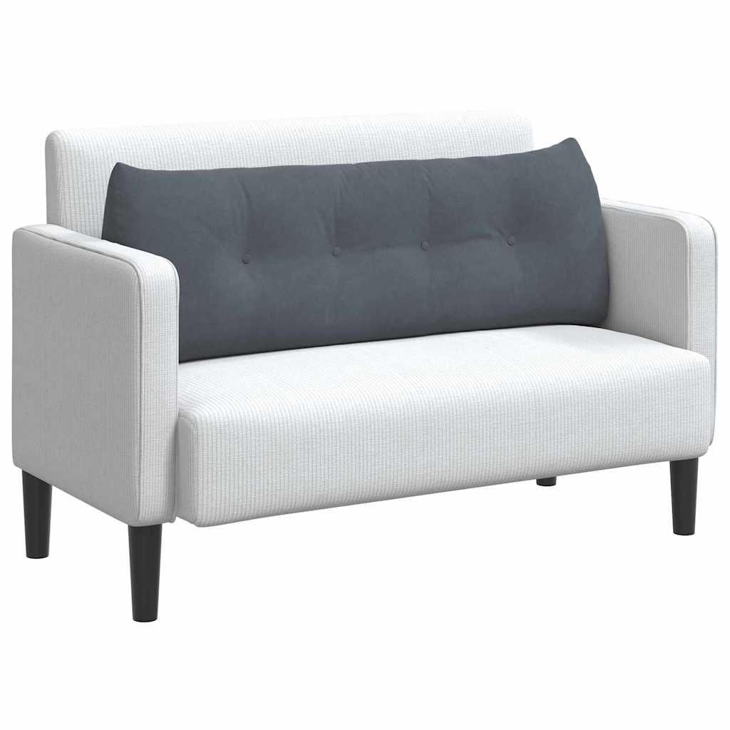 Vidaxx coussin de dossier gris foncé 140 x 24 x 50 cm velours