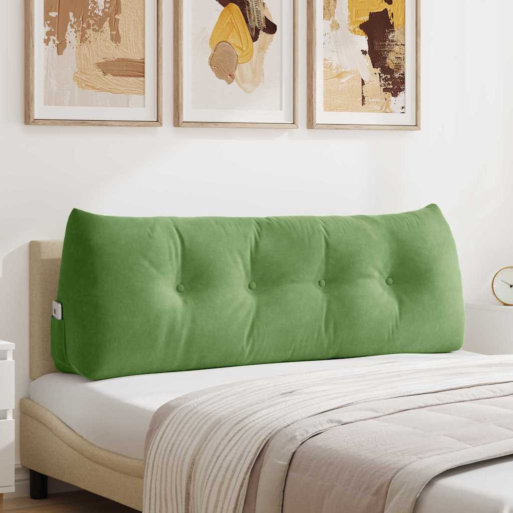 Vidaxx coussin de dossier vert clair 140 x 24 x 50 cm velours