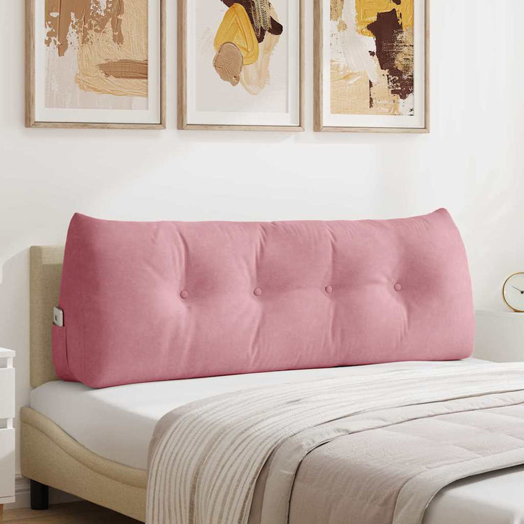 Vidaxx coussin de dossier rose 140 x 24 x 50 cm velours