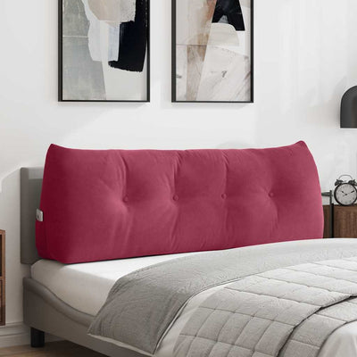 Vidaxx coussin de dossier rouge vin 140 x 24 x 50 cm velours