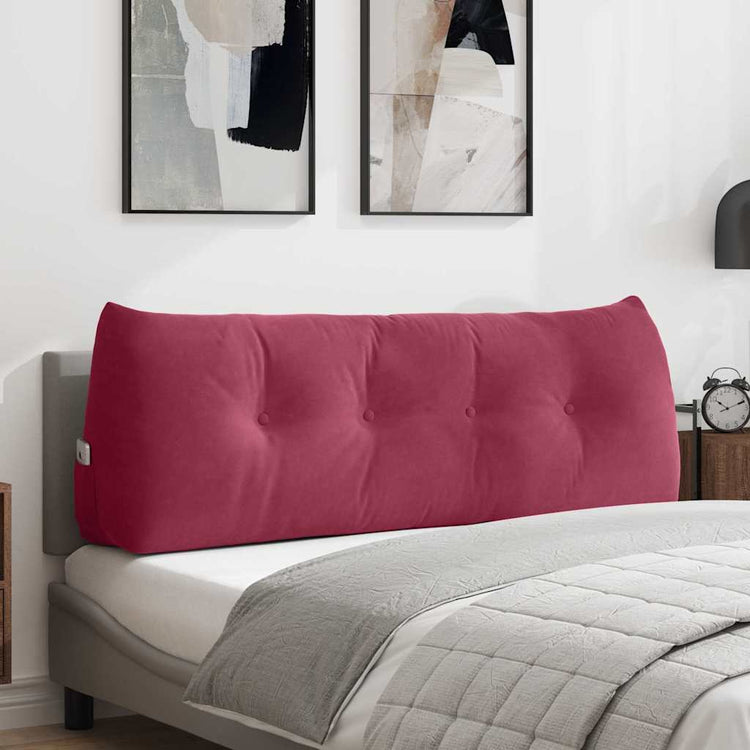Vidaxx coussin de dossier rouge vin 140 x 24 x 50 cm velours