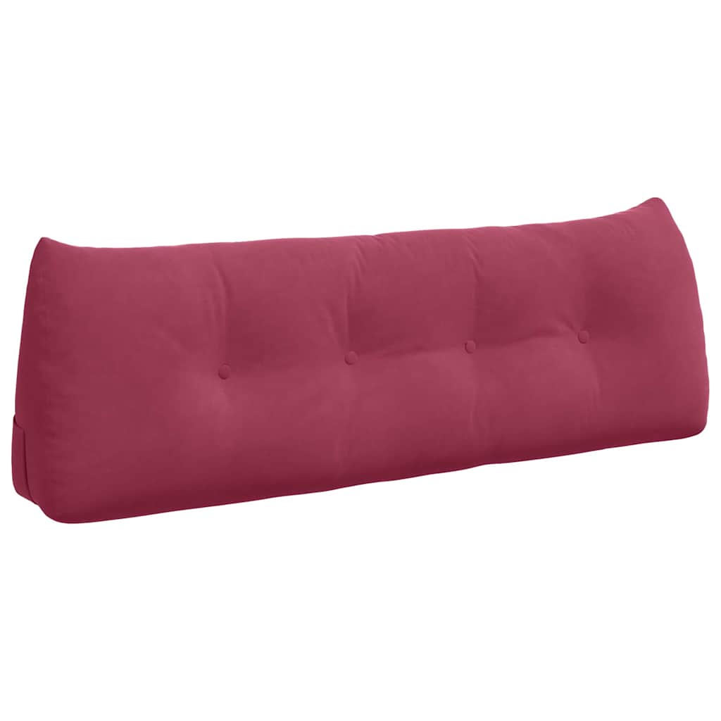 Vidaxx coussin de dossier rouge vin 140 x 24 x 50 cm velours