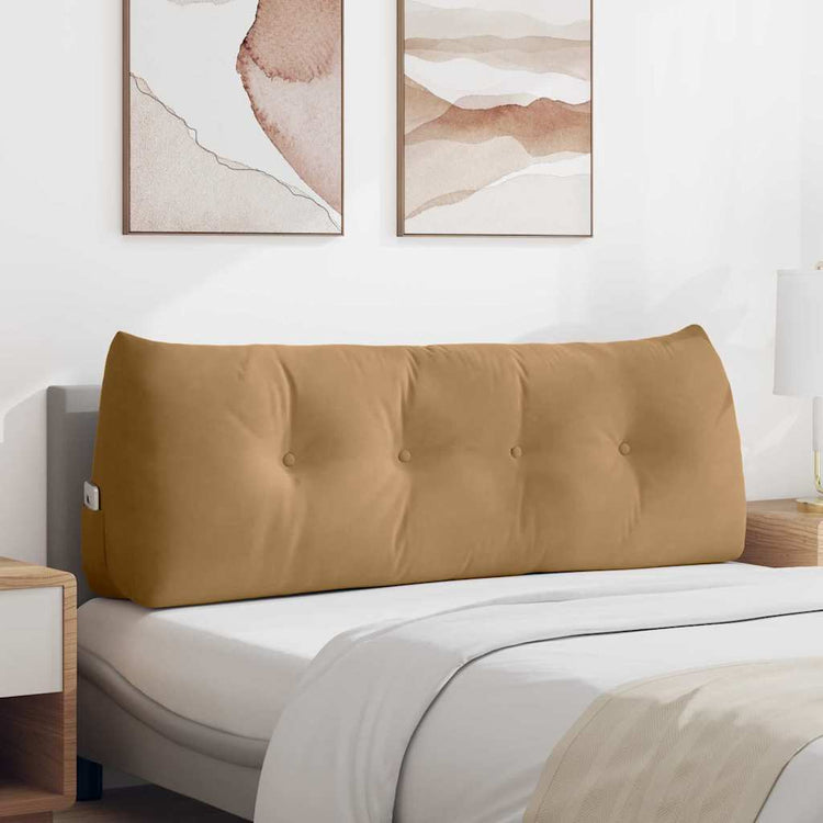 Vidaxx coussin de dossier marron 140 x 24 x 50 cm velours