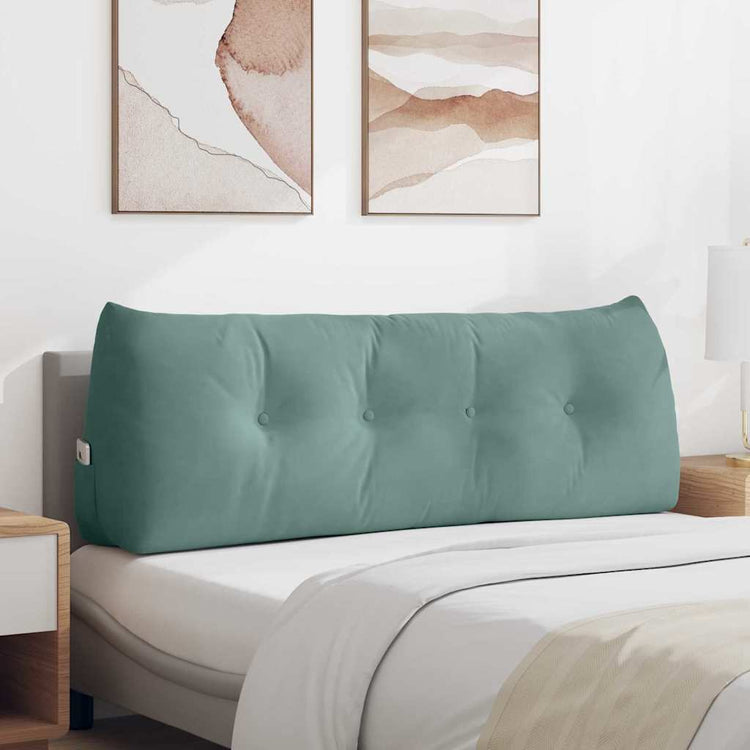 Vidaxx coussin de dossier vert d'eau 140 x 24 x 50 cm velours