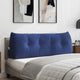 Vidaxx coussin de dossier police bleu 140 x 24 x 50 cm velours