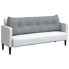 Vidaxx coussin de dossier gris clair 160 x 24 x 50 cm tissu