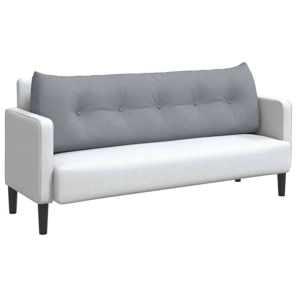 Vidaxx coussin de dossier gris clair 160 x 24 x 50 cm tissu