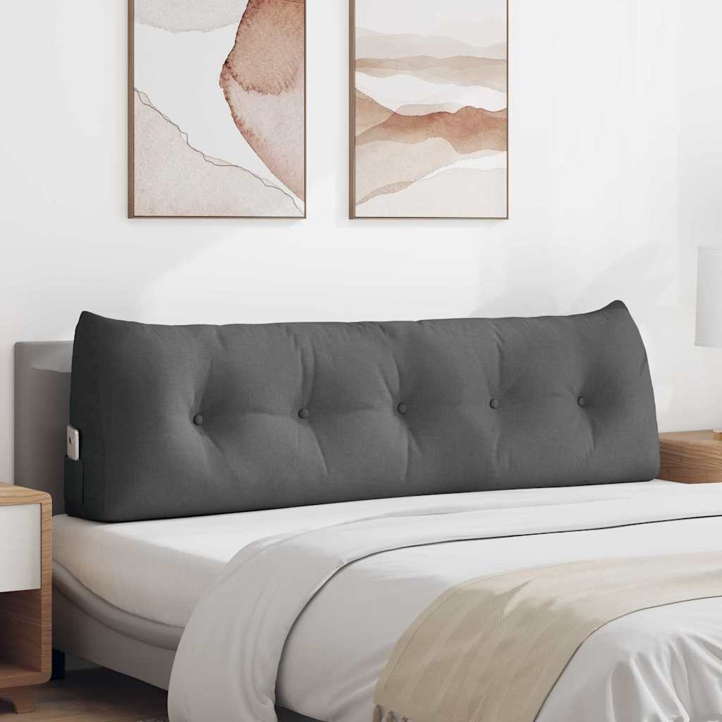 Vidaxx coussin de dossier gris foncé 160 x 24 x 50 cm tissu