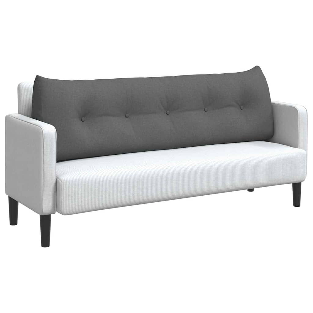 Vidaxx coussin de dossier gris foncé 160 x 24 x 50 cm tissu