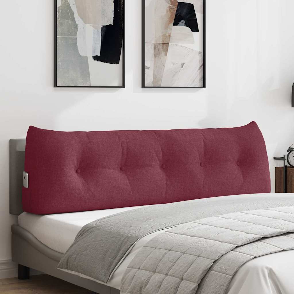 Vidaxx coussin de dossier rouge vin 160 x 24 x 50 cm tissu