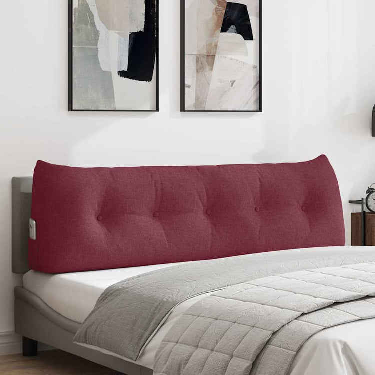 Vidaxx coussin de dossier rouge vin 160 x 24 x 50 cm tissu