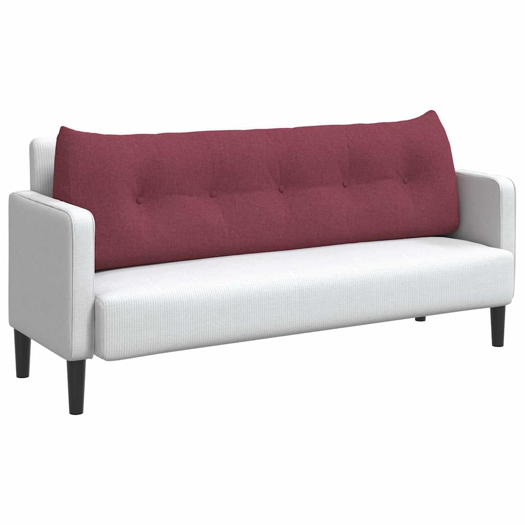 Vidaxx coussin de dossier rouge vin 160 x 24 x 50 cm tissu