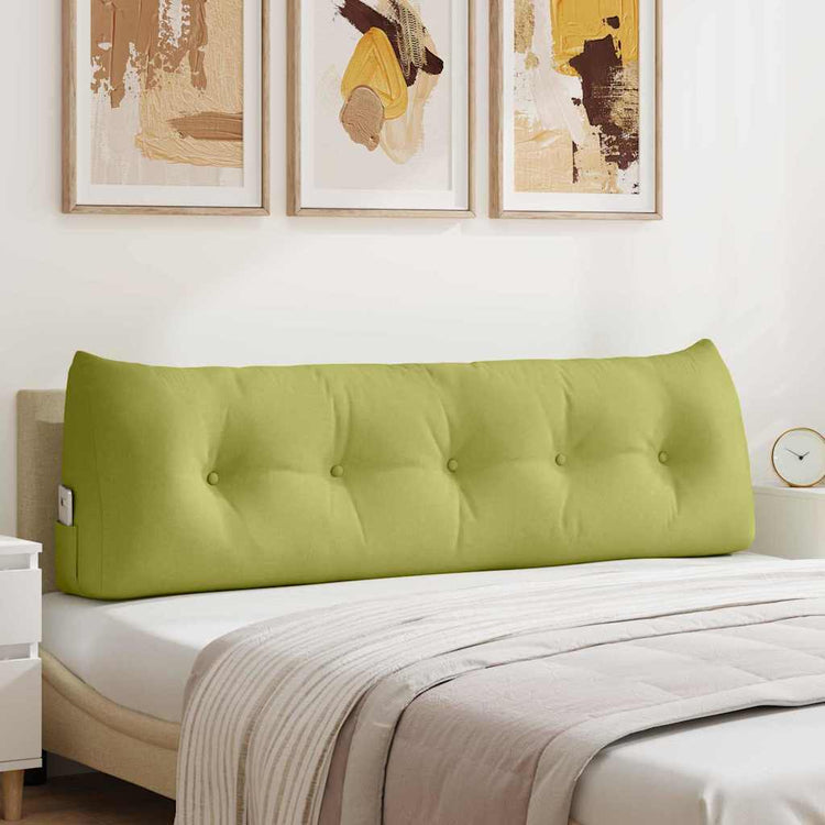 VidaXL coussin de dossier vert clair 160 x 24 x 50 cm tissu