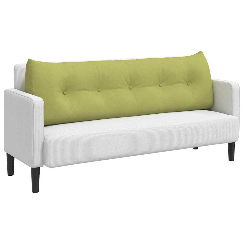 VidaXL coussin de dossier vert clair 160 x 24 x 50 cm tissu