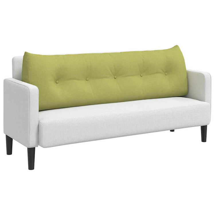 VidaXL coussin de dossier vert clair 160 x 24 x 50 cm tissu