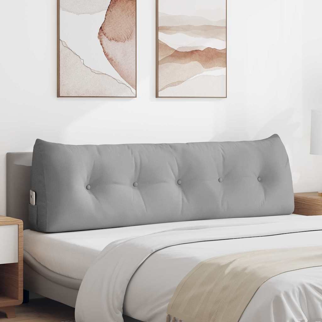 Vidaxx coussin de dossier gris nuage 160 x 24 x 50 cm tissu