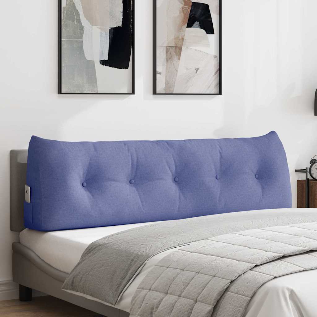 Vidaxx coussin de dossier jeans bleu 160 x 24 x 50 cm tissu