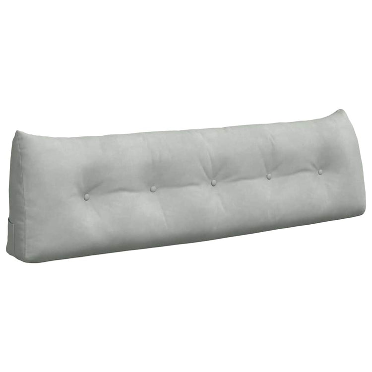 Vidaxx coussin de dossier gris clair 160 x 24 x 50 cm velours