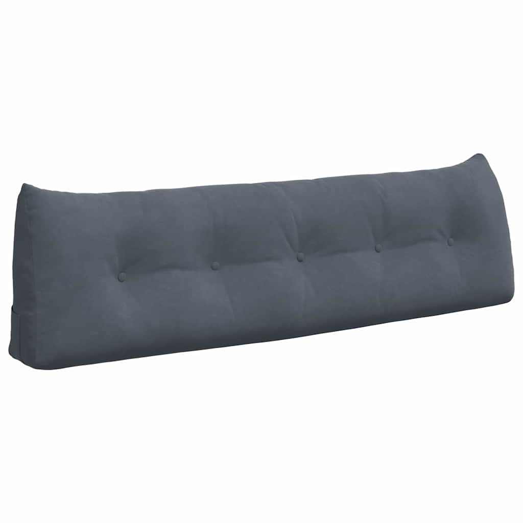 Vidaxx coussin de dossier gris foncé 160 x 24 x 50 cm velours