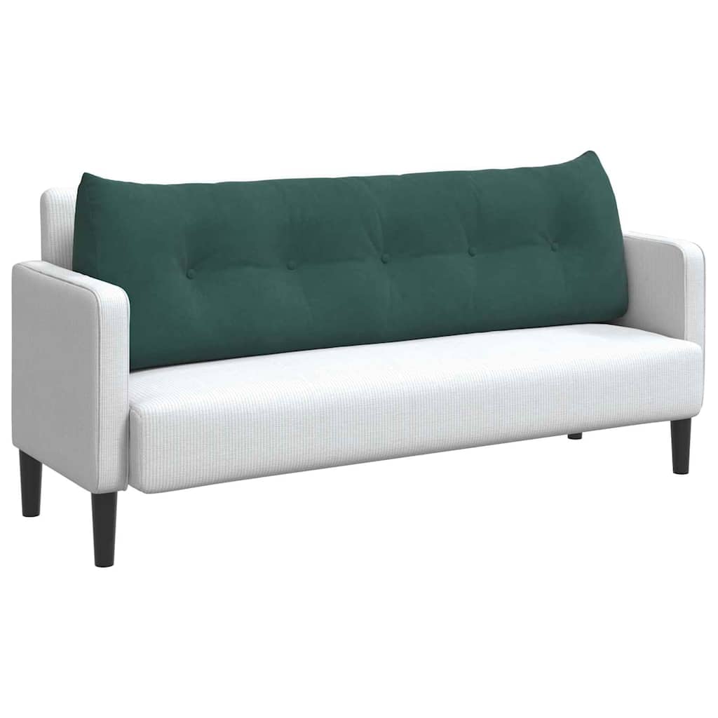Vidaxx coussin de dossier vert foncé 160 x 24 x 50 cm velours