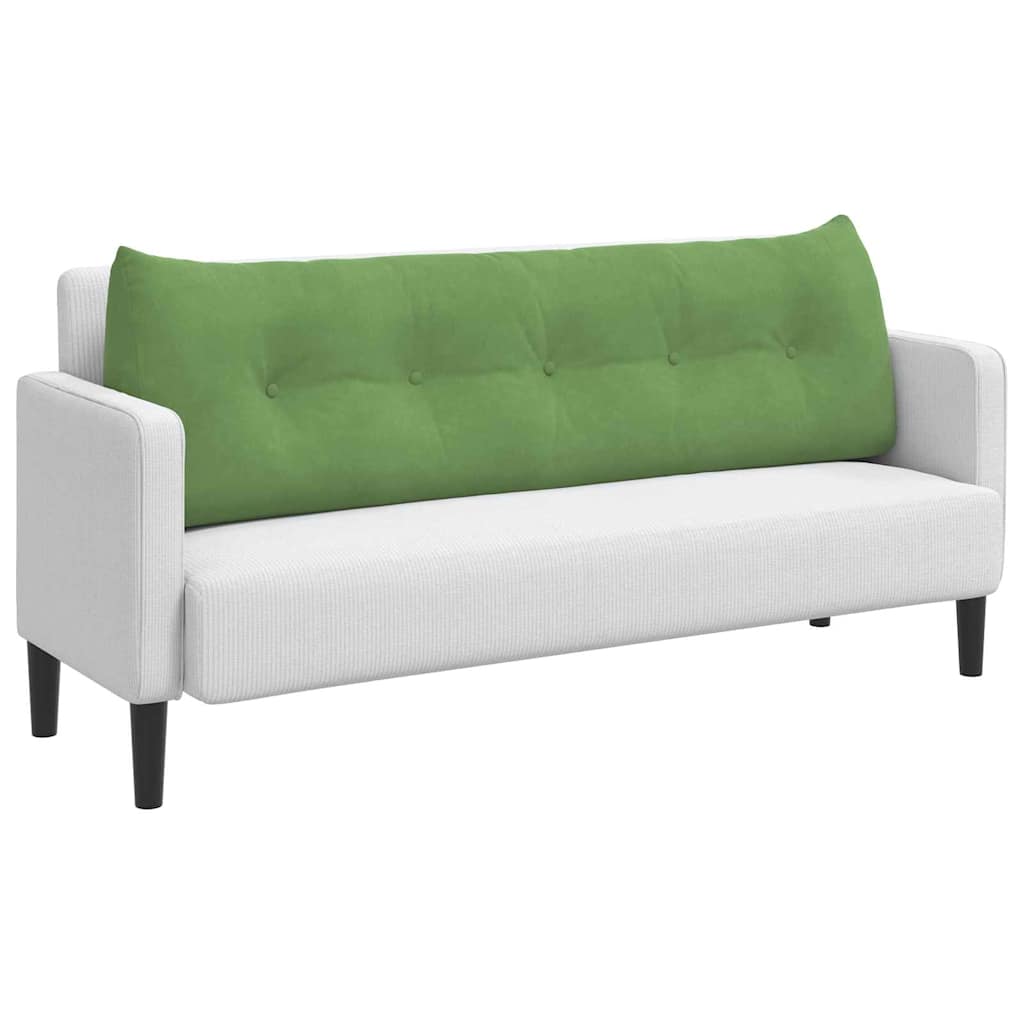 Vidaxx coussin de dossier vert clair 160 x 24 x 50 cm velours