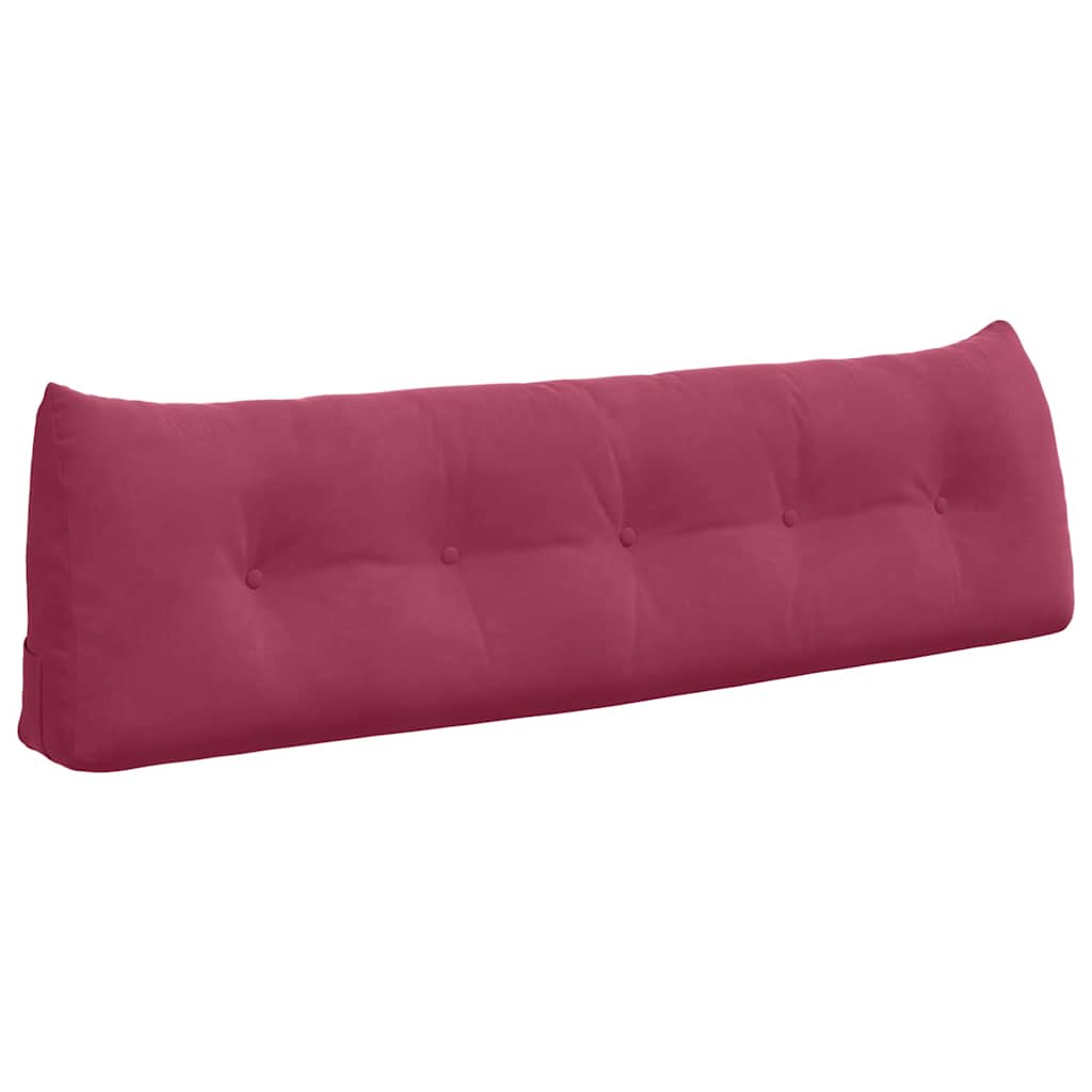 Vidaxx coussin de dossier rouge vin 160 x 24 x 50 cm velours