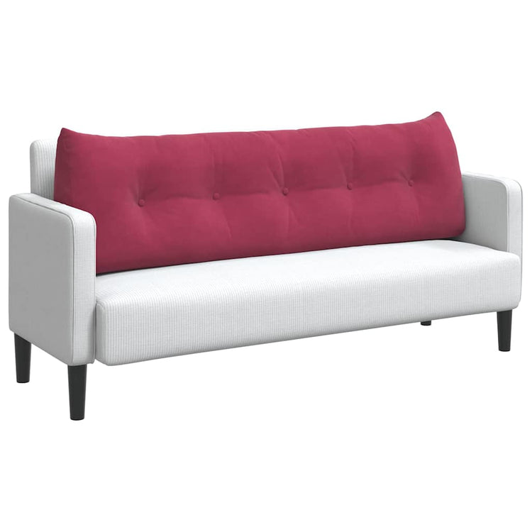 Vidaxx coussin de dossier rouge vin 160 x 24 x 50 cm velours