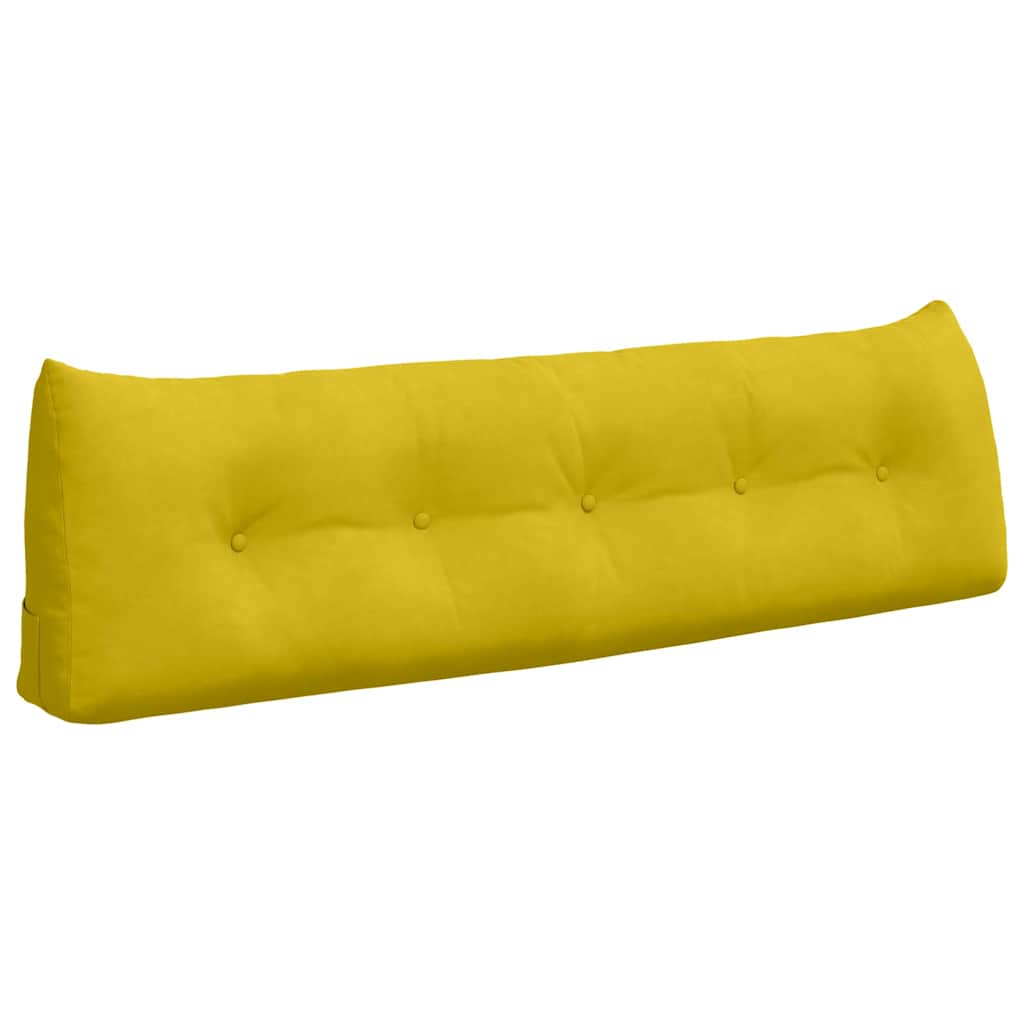 Vidaxx coussin de dossier jaune 160 x 24 x 50 cm velours