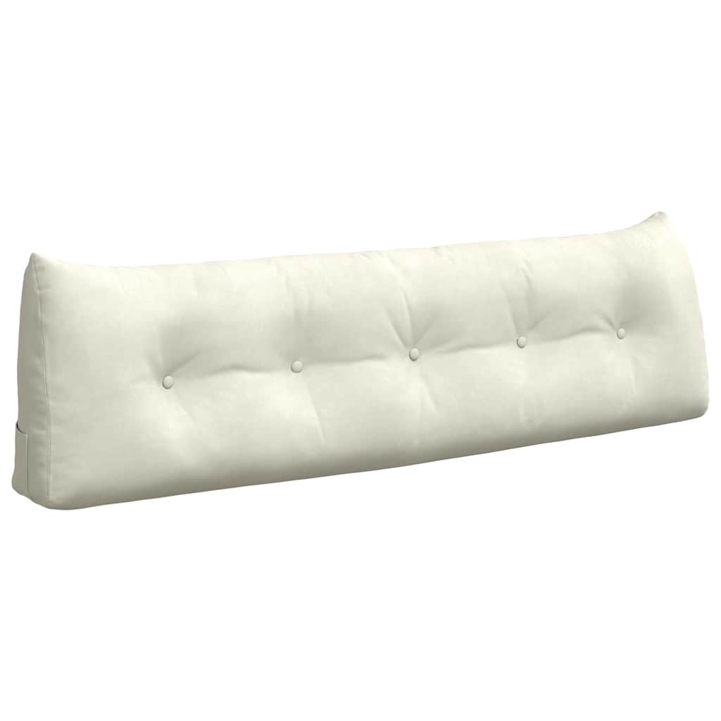 Vidaxx coussin de dossier crème 160 x 24 x 50 cm velours