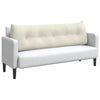 Vidaxx coussin de dossier crème 160 x 24 x 50 cm velours