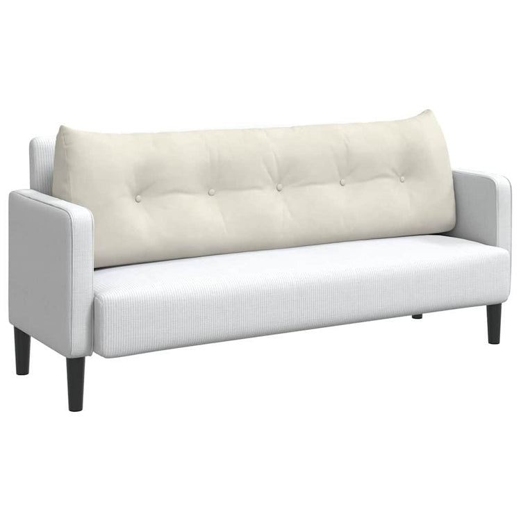 Vidaxx coussin de dossier crème 160 x 24 x 50 cm velours