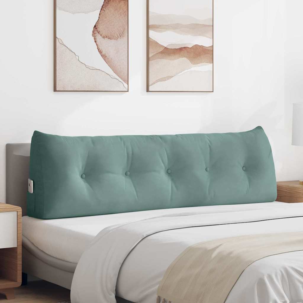 Vidaxx coussin de dossier vert d'eau 160 x 24 x 50 cm velours