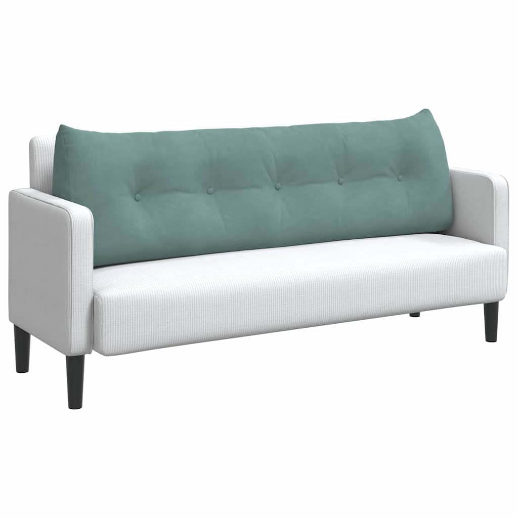 Vidaxx coussin de dossier vert d'eau 160 x 24 x 50 cm velours