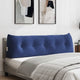 Vidaxx coussin de dossier police bleu 160 x 24 x 50 cm velours