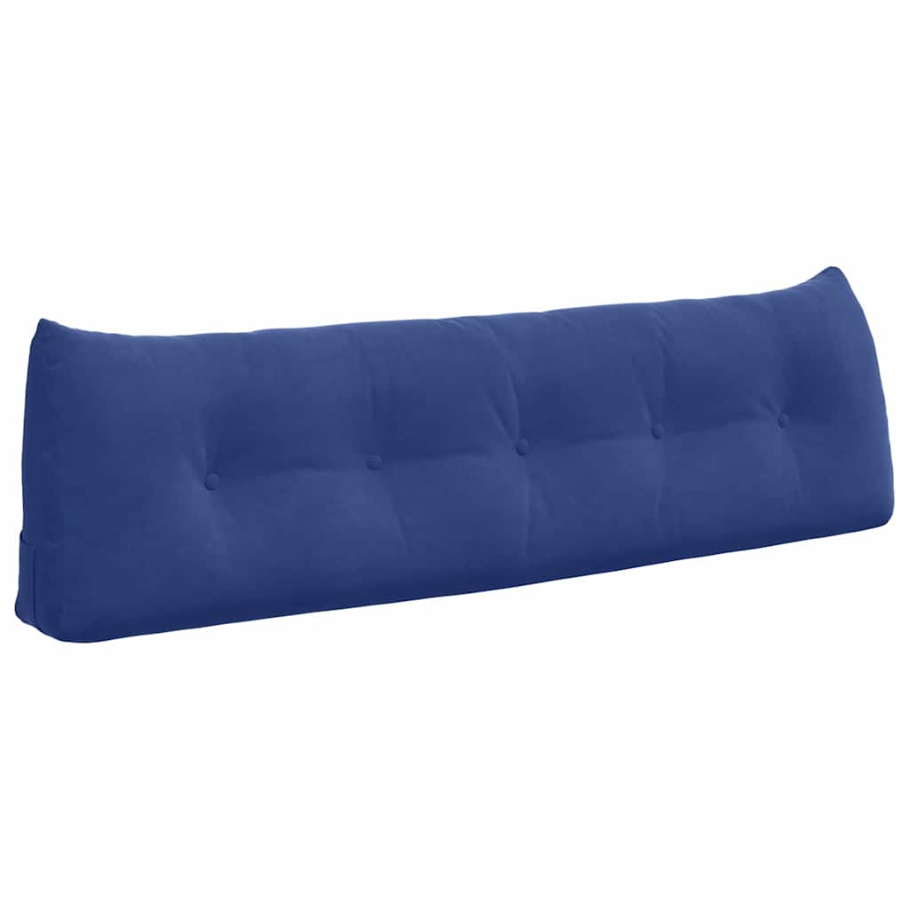 Vidaxx coussin de dossier police bleu 160 x 24 x 50 cm velours
