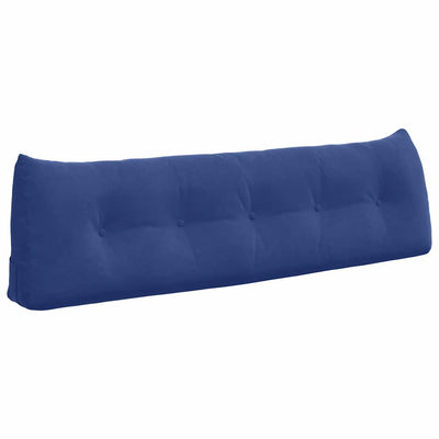 Vidaxx coussin de dossier police bleu 160 x 24 x 50 cm velours