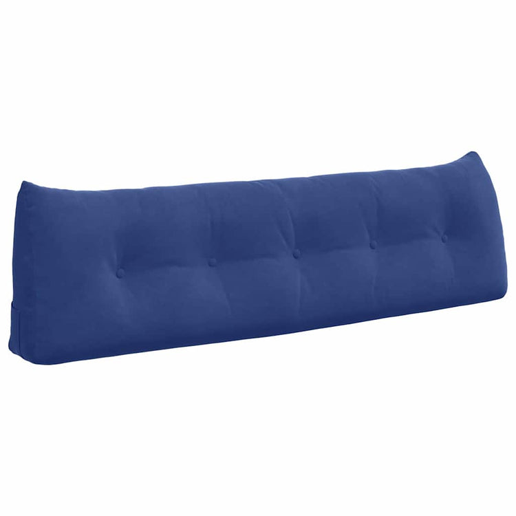Vidaxx coussin de dossier police bleu 160 x 24 x 50 cm velours