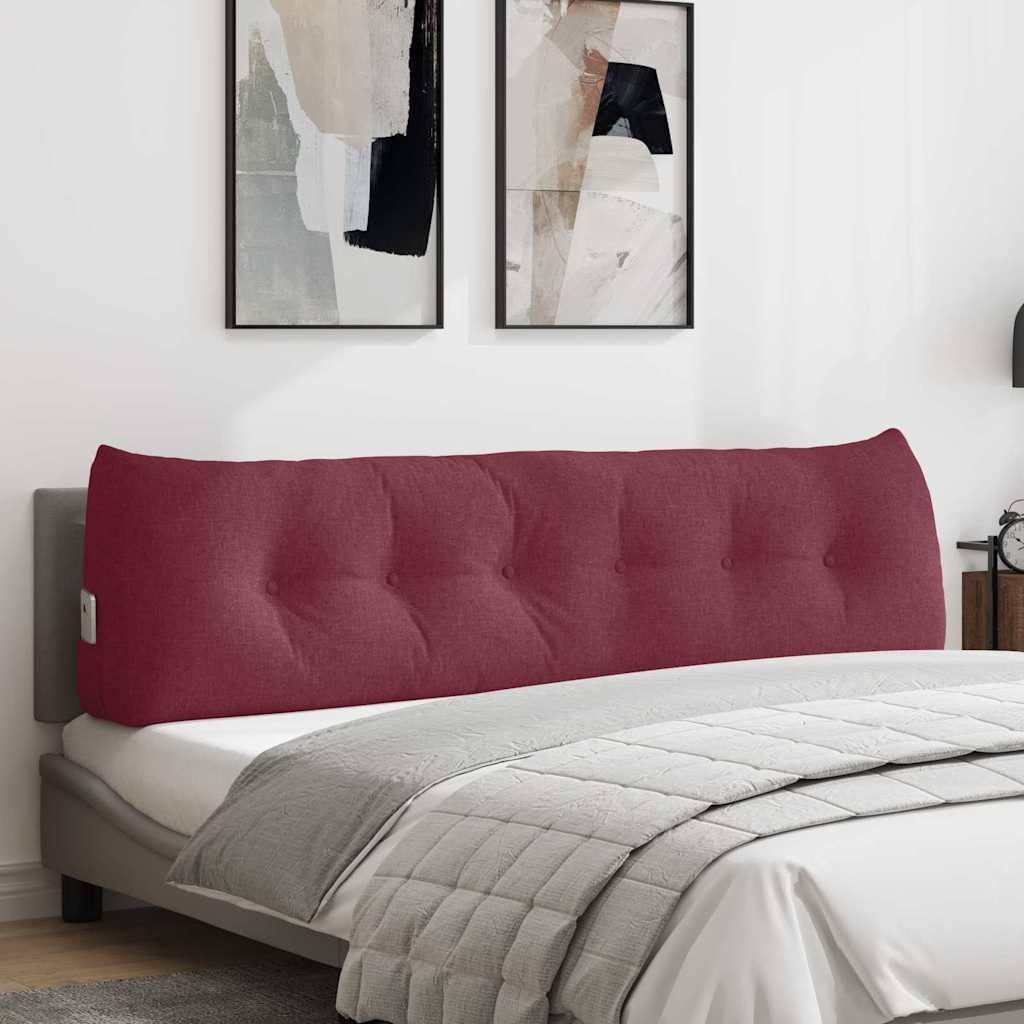 Vidaxx coussin de dossier rouge vin 180 x 24 x 50 cm tissu